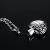 316L Stainless Steel Heart Pendant Chain Necklace Ashes Jewelry Cremation Memorial Urn Keepsake Openable Put in Ash Lockets Box