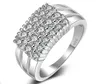 36PCS Mixture Ladies Fashion Rings 925 Silver Multi Rhinestone Dazzling Rings Fashion Rings Good Gift Size 7 & 8 New 1757