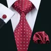 Fast Shipping Mens Ties Set Wholesale Classic designer Fashion Necktie Set Hanky Cufflinks Silk Ties Woven gravata Business Wedding Casual