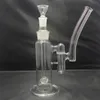 Dwukomorowe szklane bongo do fajek wodnych z odłączaną głowicą prysznicową