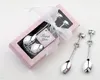 Wedding Favors Newup 1 Pair LOVE Drink Tea Coffee Spoon Bridal Shower Wedding Party Favor Gifts Box Stainless Steel Dinner Tableware Set