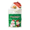 Emballage de biscuits entièrement 50pclot joyeux noël charmants sacs en plastique de bonhomme de neige pour biscuits collation à boulangerie 21266cm3246299