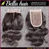 Bella Hair Brazilian 3 wiązki z zamknięciem 8-34 cala podwójne wątek Virgin Virgin Human Hair Extensation