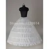 Gratis frakt 2018 Hot White 6 Hoop Slirt under bröllopsklänning Bollklänningar Crinoline Petticoats Bridal Wedding Accessoarer Vestido de Noiva