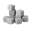 Whisky stones with velvet bag whiskey wine rocks ,Soapstone Beverage Chillers Christmas Valentine's Father's Day gift