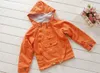 Kinder Kinderjacke Oberbekleidung für Jungen Mädchen Frühling Herbst Strickjacke Reißverschluss Hoody Orange Kapuzenjacken Mäntel 2016 Neue