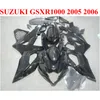 7 presentes ABS bodykits para SUZUKI 2005 2006 GSXR1000 K5 K6 carenagens GSX-R1000 05 06 todo carenagem preta brilhante kit EF77