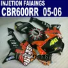 Black Motobike-ballen! Spuitgieten voor HONDA CBR 600 RR FACKING 2005 2006 CBR6RR 05 06 CBR 600RR FACEERS KIT UC5X