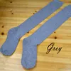 Factocy Price Over The Knee Socks Thigh High Stockings Women Sexy Cotton Thinner Stocking Black/White/Grey/Purple/ Blue