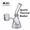 Термический кварцевый стакан двойной трубки XXL плоская чаша дымовой стеклянный водяной трубы DAB буровой ящик мини-бонг подарочная коробка