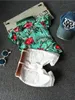 Ensemble d'été pour bébés garçons, chemise en coton à manches courtes + Short, motif Floral, blanc, 2 pièces, tenue pour enfants, 1255