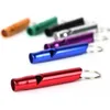 Whole2016 Aluminum Alloy Whistle Keyring Mini For Outdoor Survival Safety Sport Camping Hunting 7310703