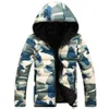 Fall-New 2015 Fashion Casual Hooded Cotton-padded Thick Warm Jacket Men Camouflage Beautiful Women and Men Winter Coat SIze 5XL 15F64