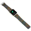 Цветы нарисованные в стиле watch Band для Apple Watch Band 38 мм 40 мм 42 мм 44 -мм кожаный ремешок для IWATCH Series 1 2 3 4 5 Bracelet Belt7254733