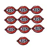 10 Stück Kiss Lips bestickte Aufnäher für Kleidung zum Aufbügeln, Transferapplikationen für Jeans, Taschen, DIY, zum Aufnähen von Stickaufklebern