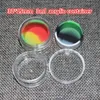 2016 wholesale 3ml clear acrylic wax concentrate containers, Non-stick silicone Dab BHO Hash Oil Dry Herb Storage Jars Free Shipping