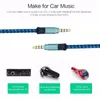 1.5m 5ft 3M 10ft Nylon Weaving 3.5mm Aux Aux Audio Cable Jack Mal