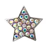 NSB2116 Hot Sale Snap Buttons Jewelry 18mm Buttons Fashion DIY Charms Crystal Star Snaps Antique Metal Buttons