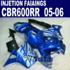 Blue Fairing Kit! Injektionsgjutning för Honda CBR 600 RR Fairing 2005 2006 CBR600RR 05 06 CBR 600RR Custom Fairing CH8D