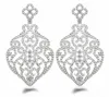 Moda (Takı Üreticisi) 20 PCS Çok Elmas Gözyaşı Şeklinde Kristal Küpe 925 STERLING Gümüş Takı Fabrika Fiyatı 1513