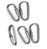 Utomhus aluminium legering d form säkerhet spänne med lås aluminium legering klättringsknapp karabiner anti-thyt hänga spänne camping vandringskrok