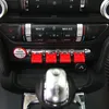 Coperture dei pulsanti decorativi della navigazione per auto Controllo centrale ABS per Ford Mustang 2015-2016 Accessori interni per lo styling automatico