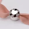 DORAPANG 100% 925 Sterling Silber Piercing Herz hohlen Kristallcharmekorn-passendes Armband DIY Armband Die Fabrik Großhandel