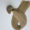 100g 1Set 100strands nail u punta estensione dei capelli 20 pollici #22 colori pre -ledeta indiana Brasile Capelli umani di alta qualità