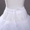 2018 Yüksek Kaliteli Aline Long Tül Petticoats Gelinlik için Crinoline Petticoat Anayasti Beyaz Etek Rockabilly3019601