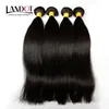 Malaysian Silky Straight Hair Unprocessed 8A Human Hair Weave 4 Bundles Lot Malaysian Straight Hair Extensions Natural Black Double Wefts