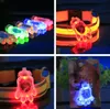 LED knipperende hond tag tag pet led hond naam id tag led dog tag poot, ster, hart, ronde, bot scherp