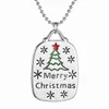 Slide Pendant Necklace Merry Christmas & The Christmas Tree Fashion Europe & America Style Creative Personality Necklace Clothing Decoration