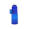 24 Pçs / lote Acrílico Snuff Dispenser Bullet Rocket Sunff Snorter Caixa de comprimido Sniffer com vial de vidro Snuff Rocket Snorter