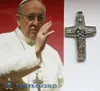 Yeni Varış 316L Paslanmaz Çelik Papa Papa Francis Pektoral ÇAPRAZ Haç Kolye Kolye-Papa tarafından İmzalı Francis