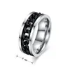 BC Jewelry Fashion Spinner Chain Ring For Men Gold & Black & Silver Stainless Steel Chain Wholesale Mens Jewelry BC-0069