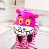 Cheshire Cat Onesies Unisex Sleepsuit Adults Cartoon Pajamas Cosplay Costumes Animal Onesie Sleepwear Winter Warm Jumpsuit