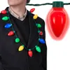 참신 조명 크리스마스 13 LED 목걸이 빛을 선물로 성인 또는 아이들을위한 전구 파티 선물