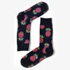 New design cotton jacquard fruit socks women fashion cute pineapple cherry lemon food socks lovely novelty socks4945511