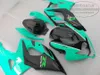 Motorcykel Fairings för Suzuki 2005 2006 GSXR 1000 K5 K6 Grön Svart Fairing Kit GSX-R1000 05 06 GSXR1000 Motobike Set QF17