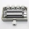 IP65 Waterdichte kabelbedrading aansluitdoos 1 in 4 OUT 158 * 90 * 60 mm met UK2.5B DIN Rail Terminal Blocks