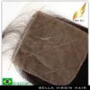 100% obearbetad brasiliansk h￥r Silkbaselaceclosure 10-24 tum naturlig f￤rg silkeslen rakt m￤nskligt h￥r Bellahair