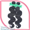 Raw Virgin Indian Body Wave Hair Weaves Blandade 2 buntar Obehandlat Human Hair Wavy Sy i ExnTensions Fullständiga Väftbuntar