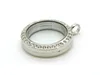 Stainless Steel Crystal Silver Round Magnetic Glass Memory Lockets 30mm and 25mm are available