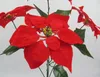 Kerstmis bloem poinsettia kunstbloemen poinsettia kerst home festival decoratiion bloem 45cm 5 hoofden bevatten niet de vaas SF009