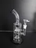 D: 6cm, H: 26cm Nya glasvattenrör rökning Bong Hot Sale Percolator Bong med glasarmträd