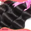 3pcs/lot Wholesale Nature Color 100% Human Remy Hair Unprocessed Bulk Hair High Quality Soft Brazilian Human Hair Weave Body Wavy Greatremy