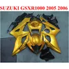 Bodywork fairings set for SUZUKI 2005 2006 GSXR1000 K5 K6 golden black 05 06 GSXR 1000 new fairing kit TF57