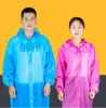 Transparent Raincoat Kvinnor Män Portabel Utomhus Travel Rainwear Vattentät Engångs Camping Hooded Ponchos Plast Regnskydd