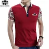 x201711 Miacawor Marque Nouveau Coton Polo Chemise Mode Patron d'impression Camisa Polo Haute Qualité Hommes Polo Slim Fit Summer Tops Tees MT577