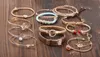 10pcs / lot mixage style doré cristal strass bracelets pour bricolage mode bijoux cadeau artisanat CR005